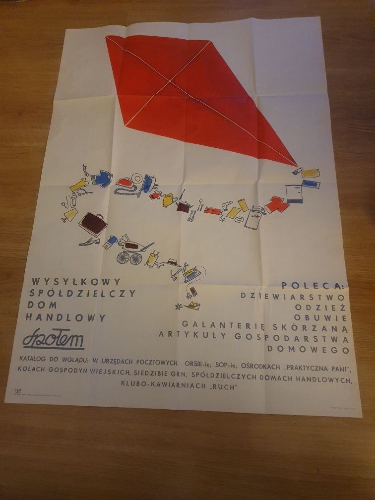 Plakat Społem prl