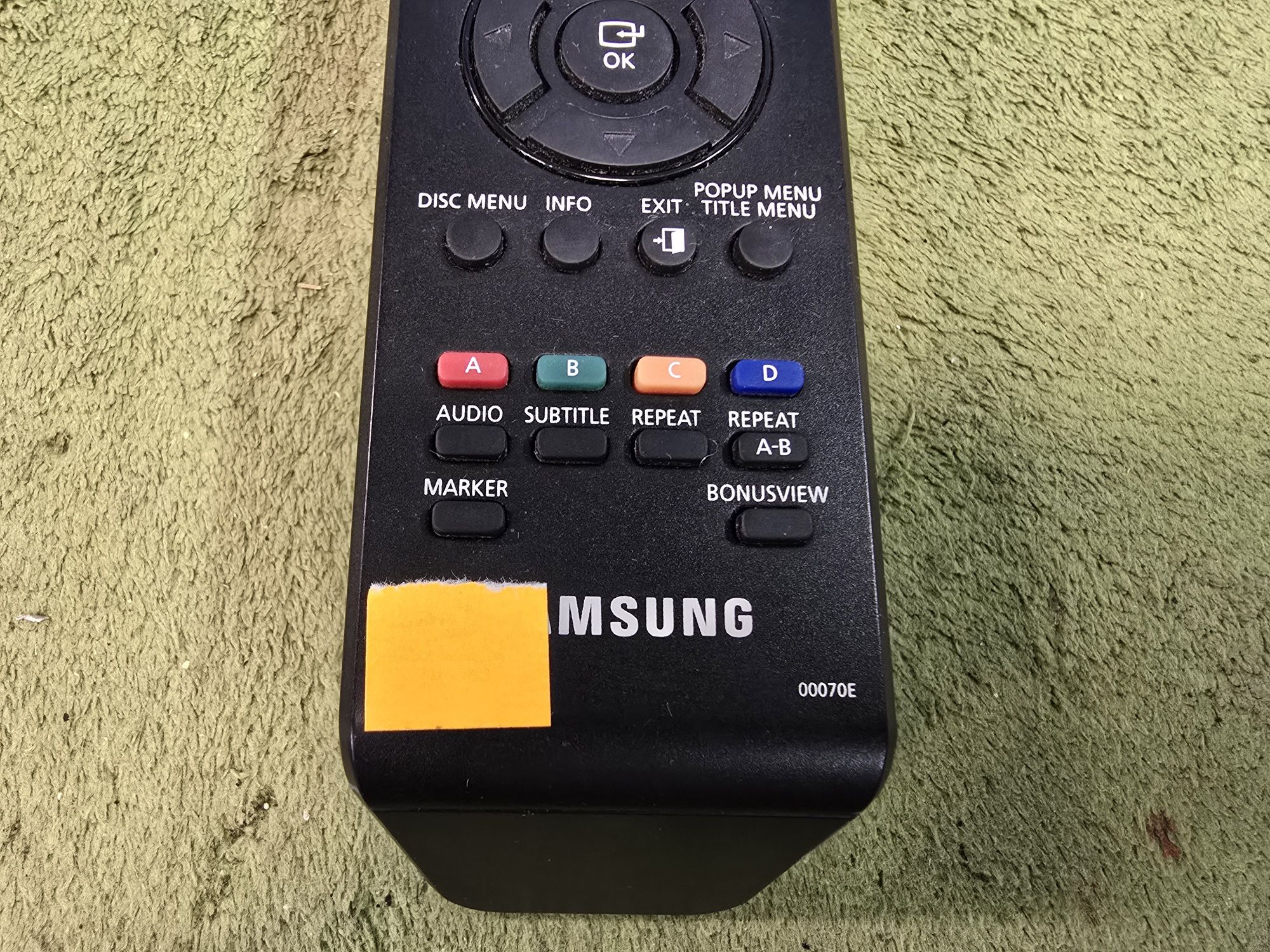 SAMSUNG 00070E oryginalny pilot zdalnego sterowania Blu-ray.