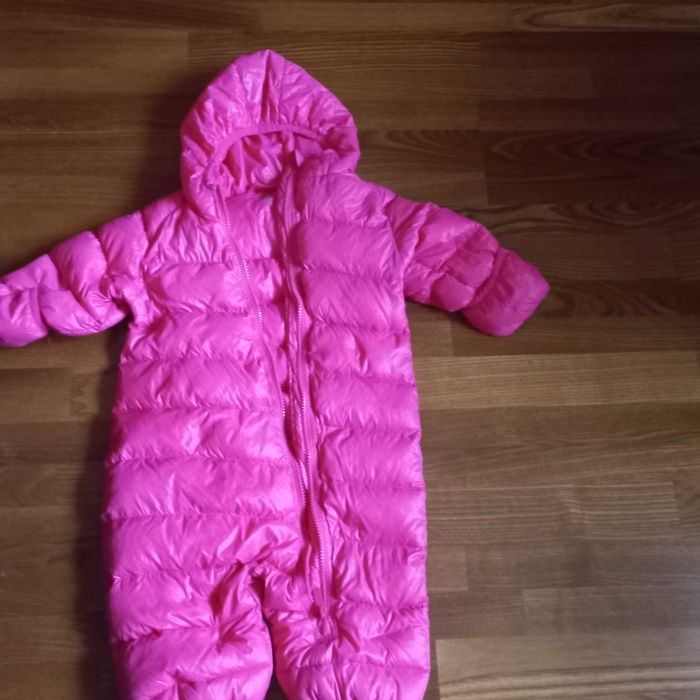 Kombinezon różowy puchowy ciepły lekki 68-74 CUBUS AS