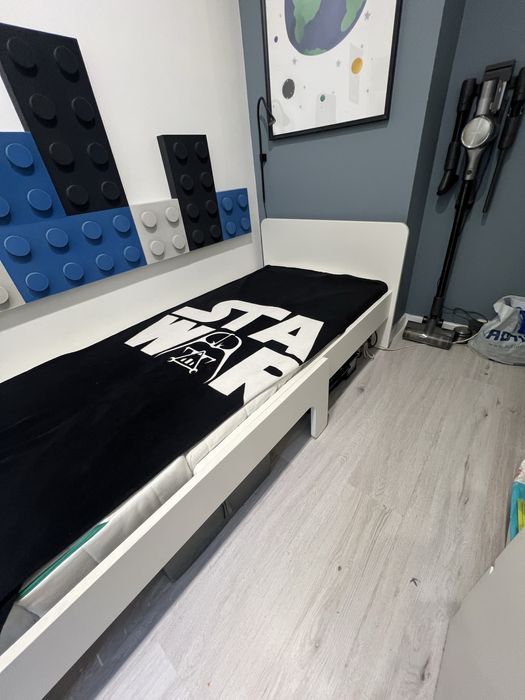 Łóżko dla dzieci Ikea SLAKT z regulacją długości 80x200