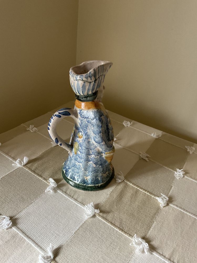 Caneca faiança antiga
