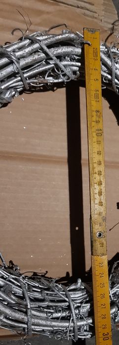 Wianki wiklinowe posrebrzane