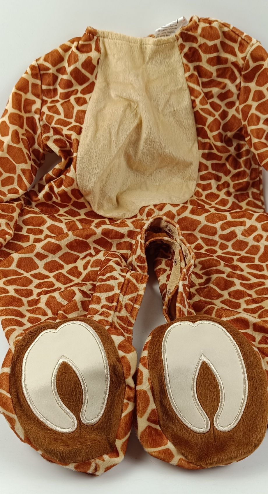 Детский костюм жираф пижама кигуруми комбинезон человечек на 12-24 мес