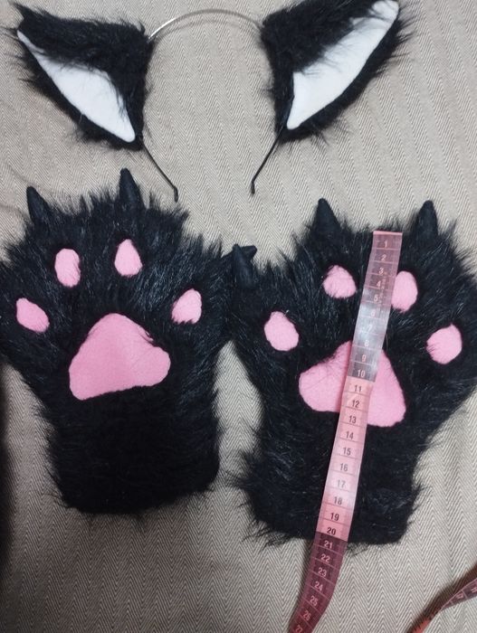 Костюм вовка, хвіст вуха і лапки, оригінальний подарунок на Новий рік