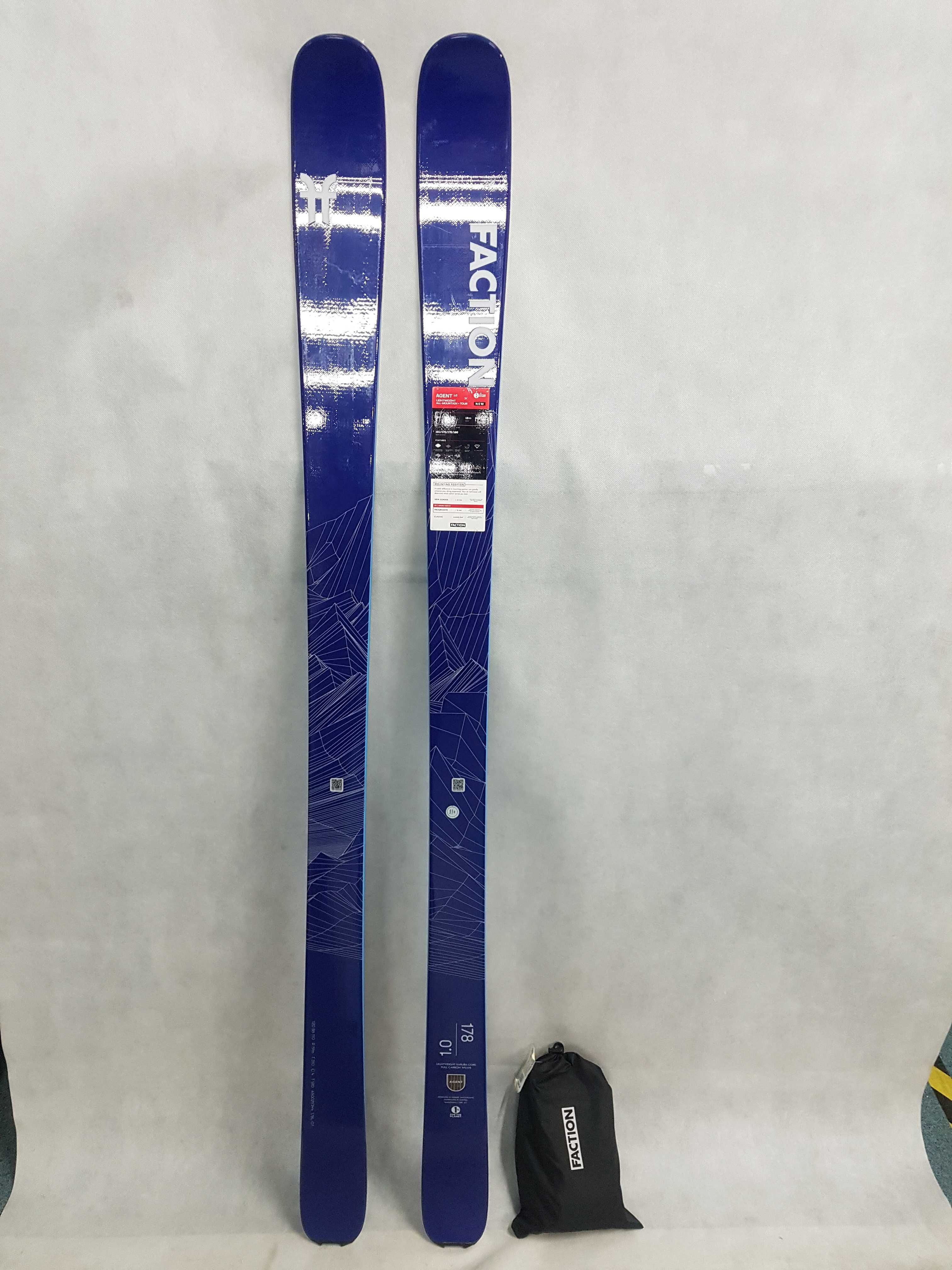 Nowe narty skiturowe Faction Agent 1.o + foka, dł. 178cm pakiet 711