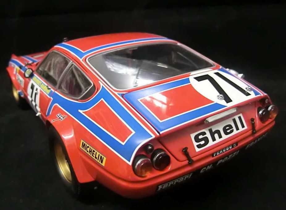 Miniatura Ferrari 365 GTB/4 #71 24h LM 1974 Kyosho 1:18