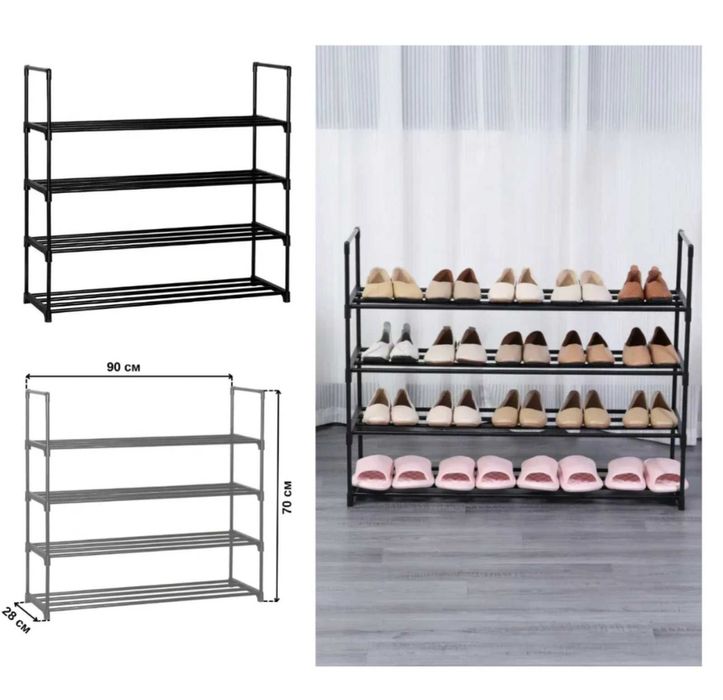 Полиця вішалка стійка шафа підставка для взуття одягу підлогова лофт