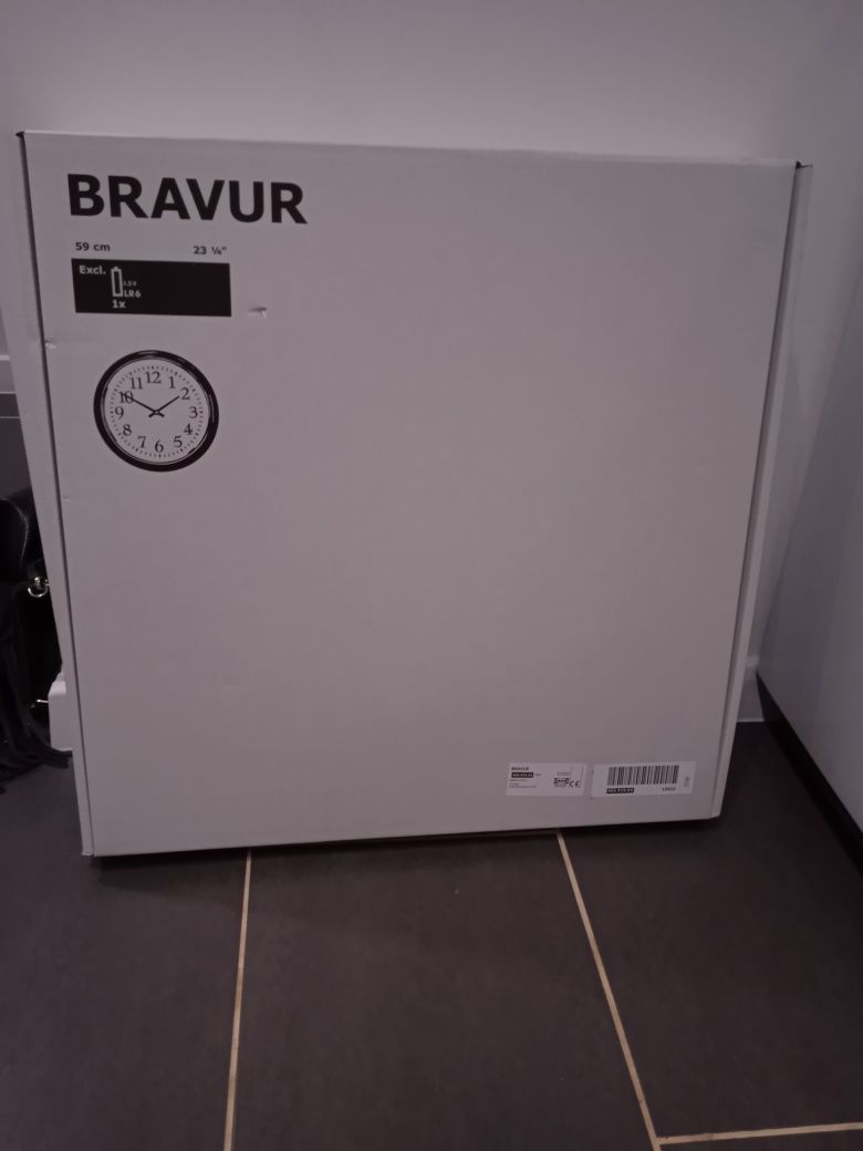 Zegar,zegarek , Ikea ,bravur, średnica 59 cm