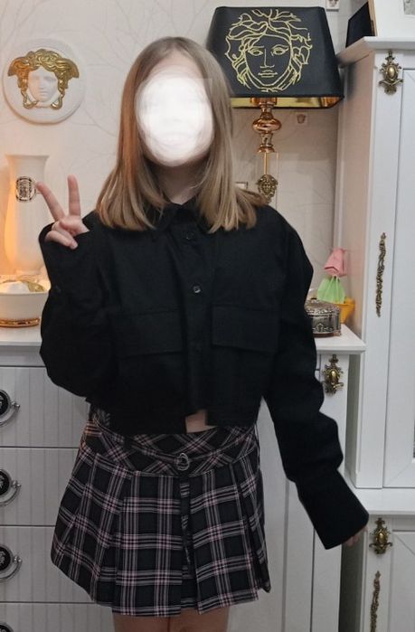 Czarna koszula Bershka 10-12 lat