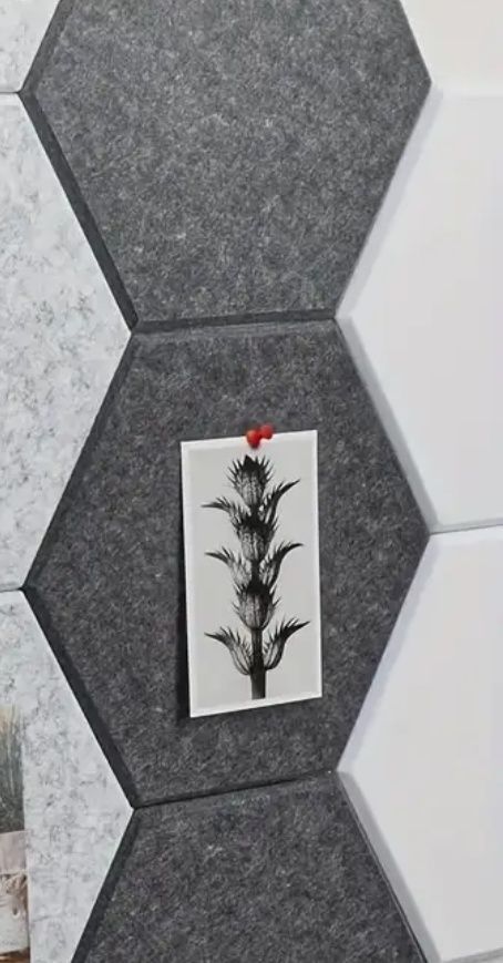 Panele filcowe na ściane 12szt ciemnoszary