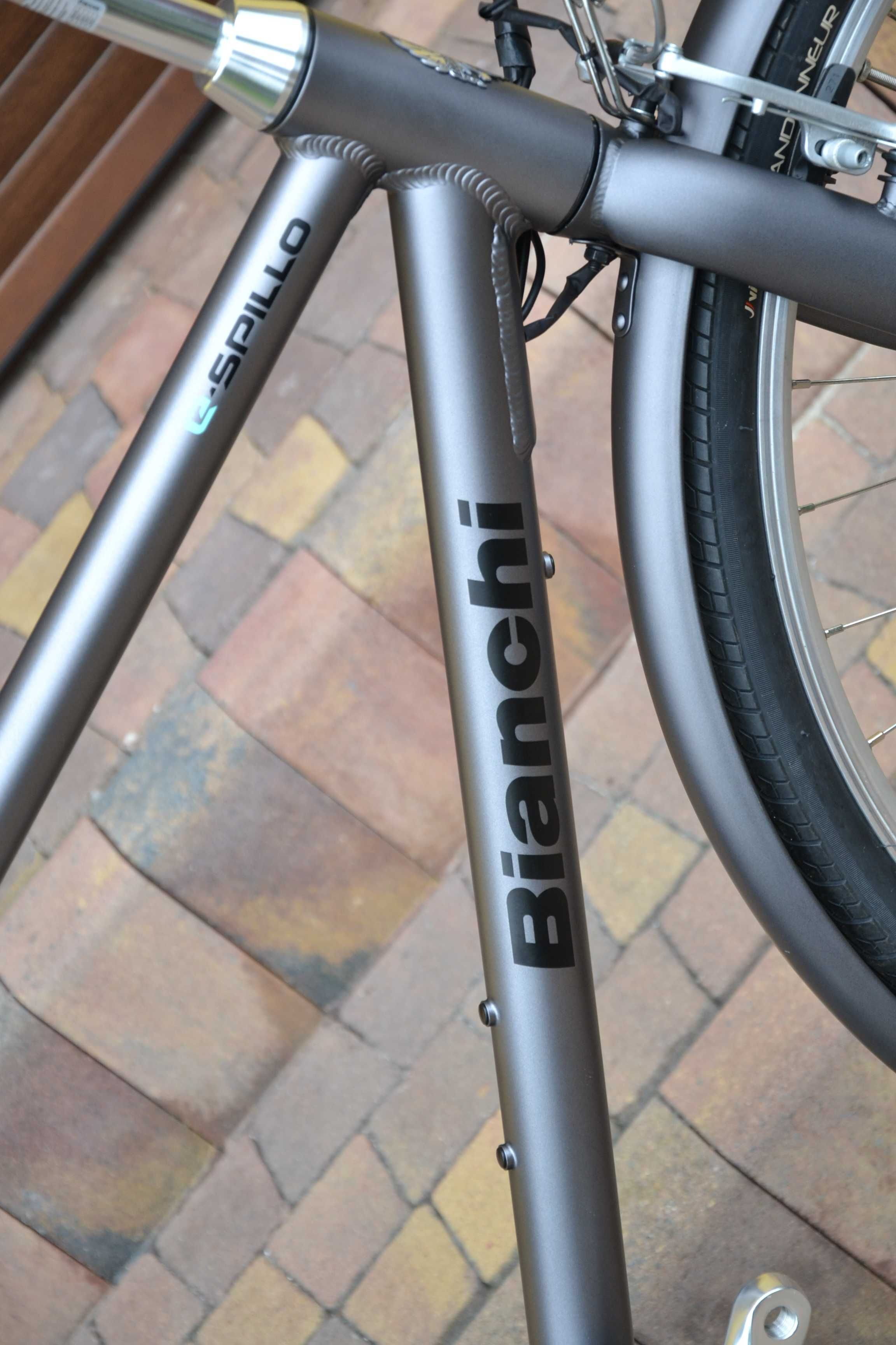 elektryk Bianchi E-Spillo Classic Altus 8 Speed M Bafang 2022 NOWY!