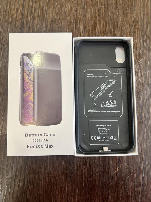 Чохол зарядка iBattery для iPhone Xs Max 4000 mAh black