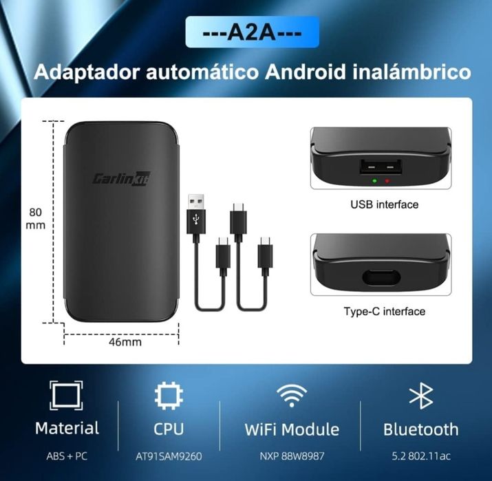 Adaptador Android Auto - CarlinkKit