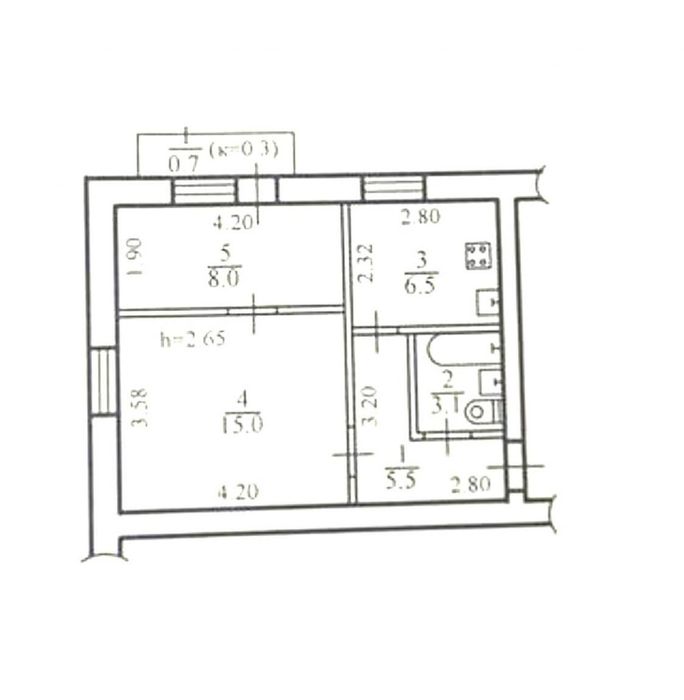 Продам 2к квартиру, центр, улица Шевченко, ля сильпо, ЦУМ