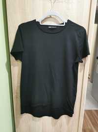 T-shirt damski ZARA S/36 stan idealny czarny kolor basic 100% bawełna