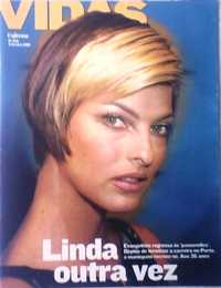 Linda Evangelista 2001 em capa de revista