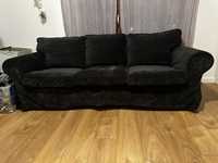 Ikea Ektrop sofa 3-osobowa czarna, grafitowa
