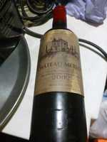 Vela garrafa Chateau Merlot 2002