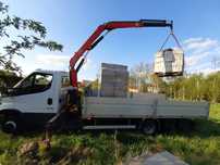 Usługi transportowe transport HDS Rzeszów /wynajem/3t ład.