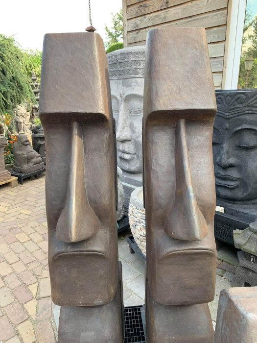 Rzeźba Moai H200cm ogromna Rzeźba - Wyspy Wielkanocnej do ogrodu