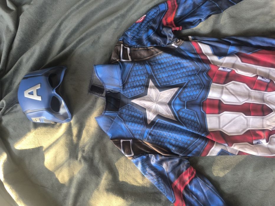 Strój Kapitana Ameryki z Maską - Przebranie Superbohatera