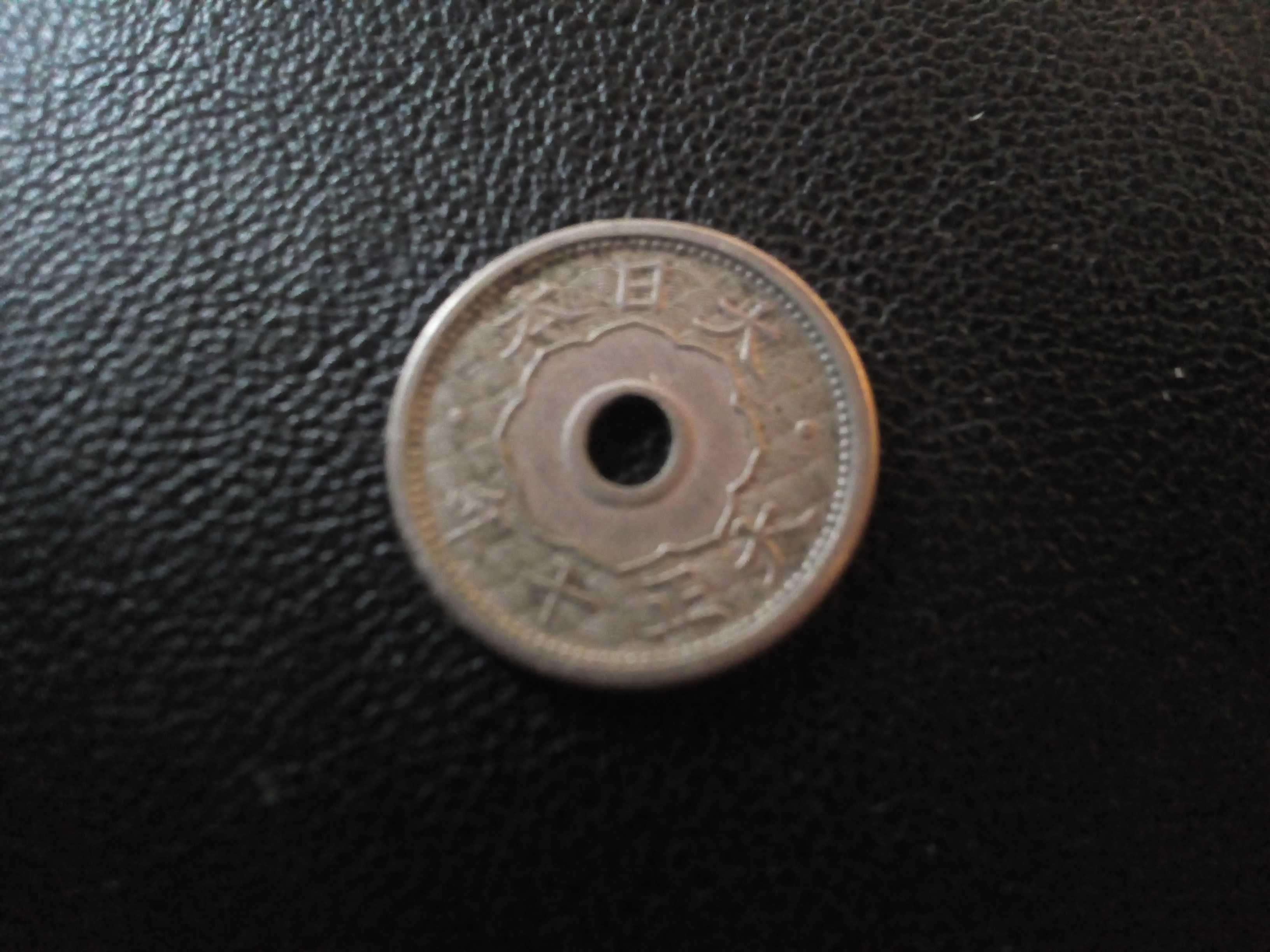 Японія 10 рік Тайсьо (1921) мідно-нікелева монета 5 п'ять сен.