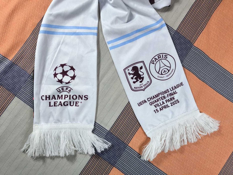 Шарф вболівальника Астон Вілла проти ПСЖ Ліга Чемпіонів 15/04/2025