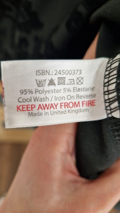 MYSTIFY Sukienka czarna z elementami weluru M /38