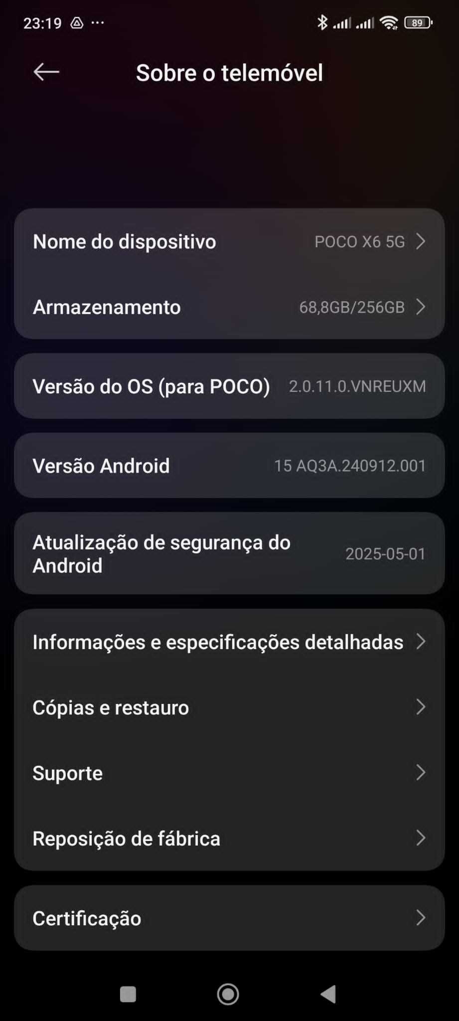 Xiaomi Poco X6 5g