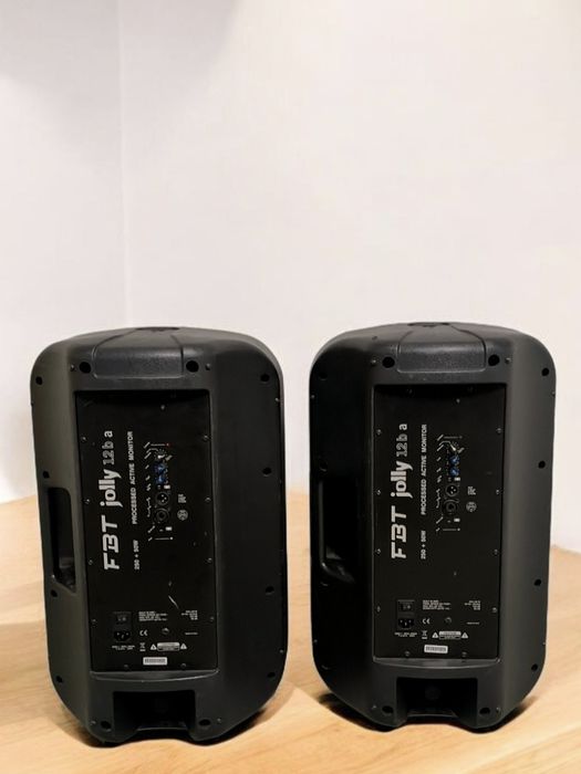 Colunas FBT Jolly 12 ba - ativas+suportes+cabos+caixas originais