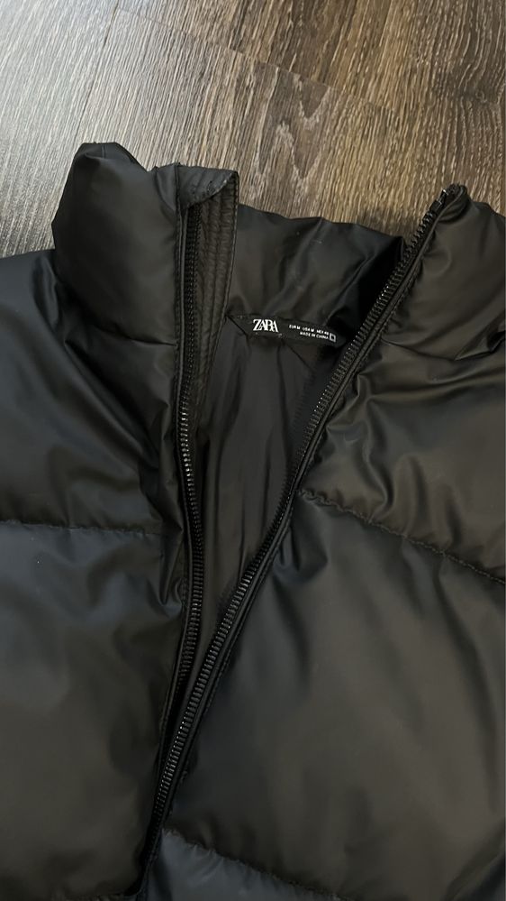 Пуховик Zara черный