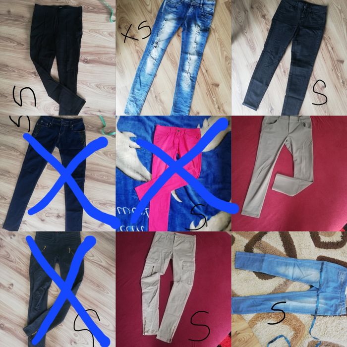 Spodnie damskie S zestaw komplet spodni