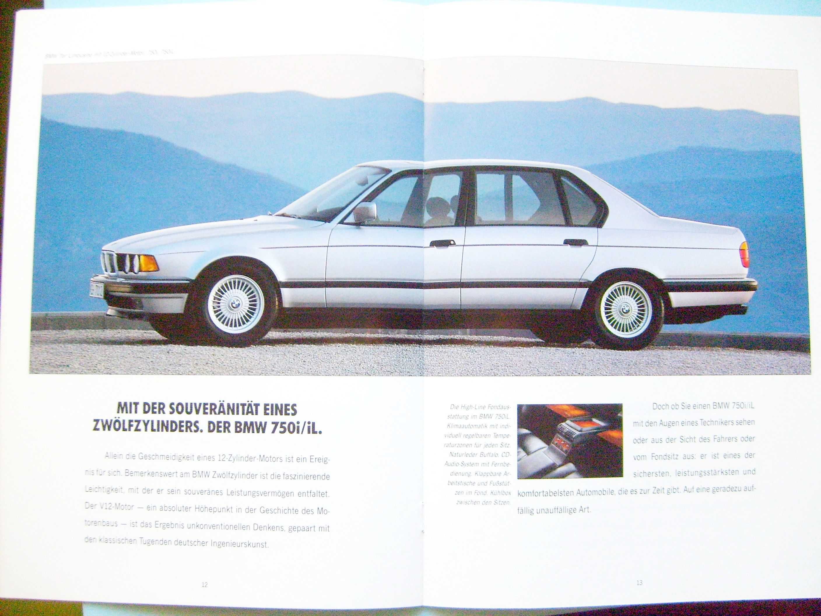 BMW 1992 / 3 E30 + E36, 5 E34 + M5, 7 E32, 8 E31 / prospekt 20str. BDB