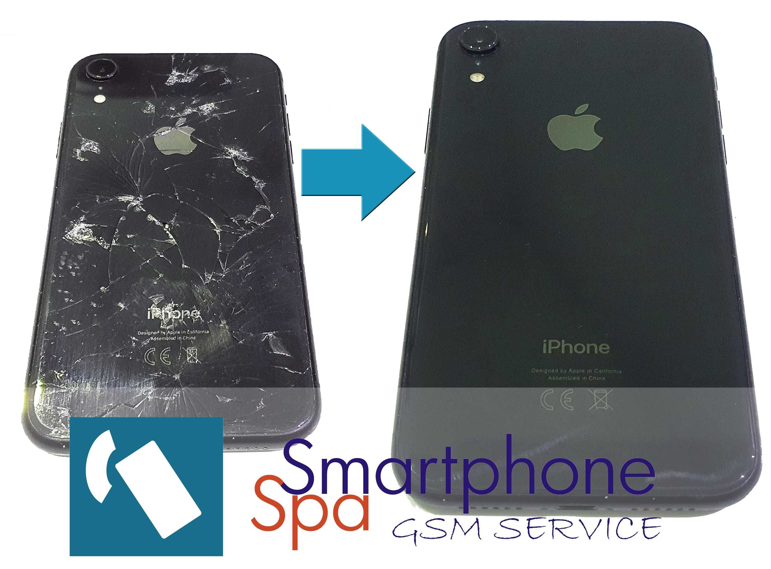 Wymiana  szybki klapki iPhone 8   X XS XS Max 11 12 13 Pro Max Laser