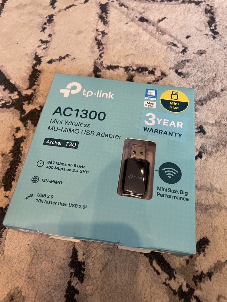 Aptador wifi TP-Link AC1300