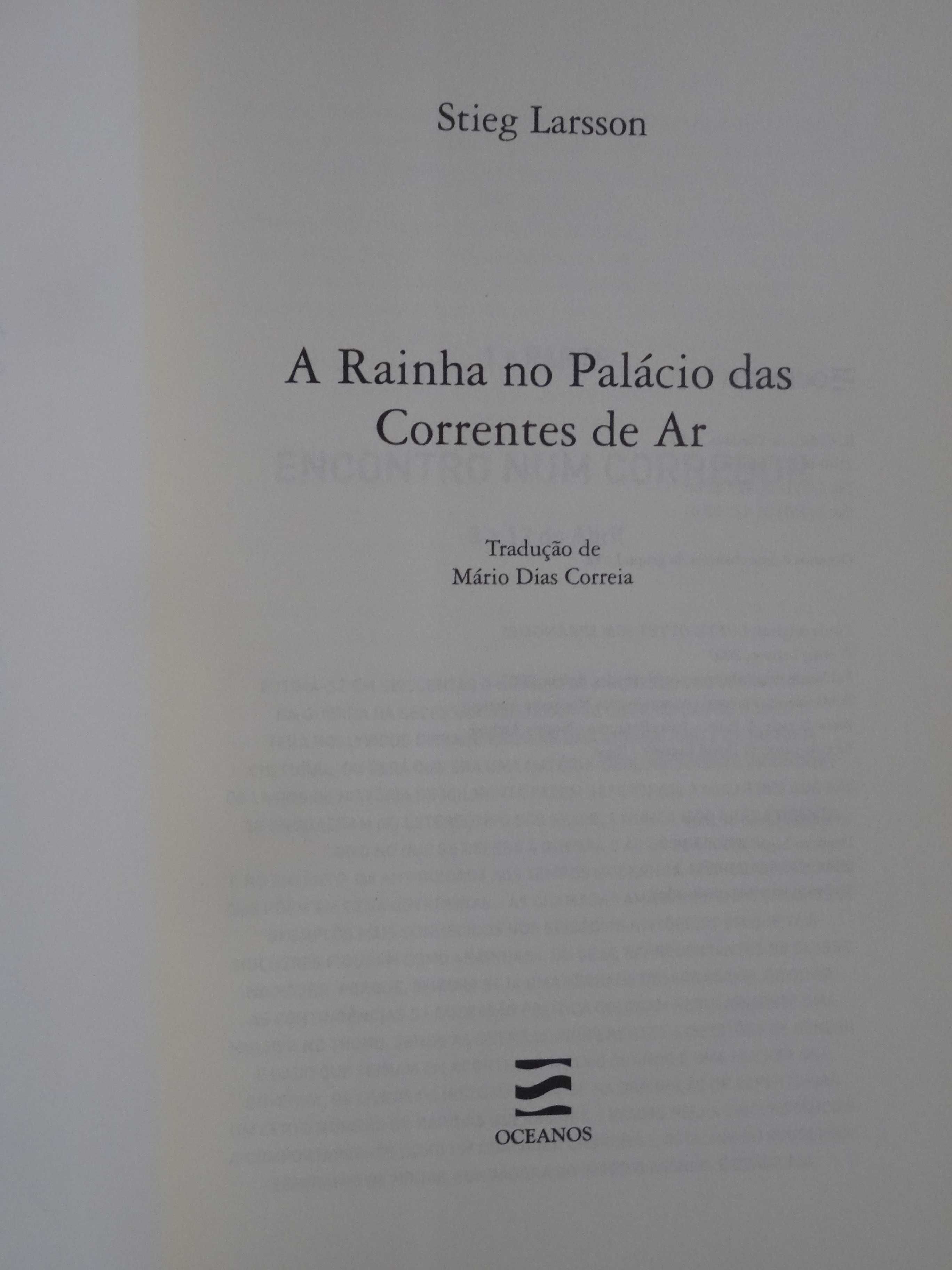 A Rainha no Palácio das Correntes de Ar de Stieg Larsson - 1ª Edição