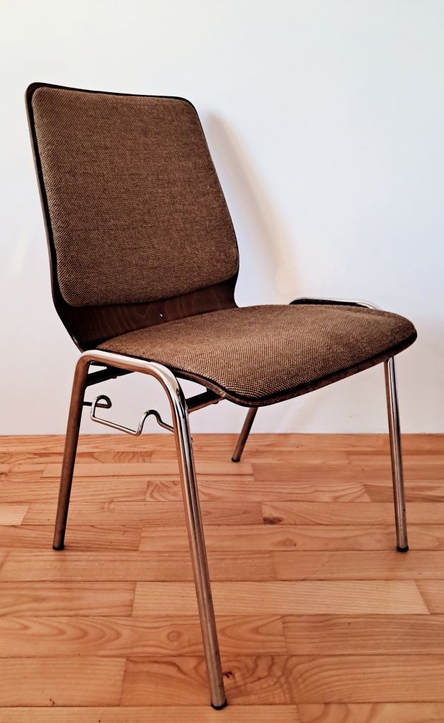 Krzesło A.zeitler lata 80 vintage retro krzesło chrom krzesło mid cent
