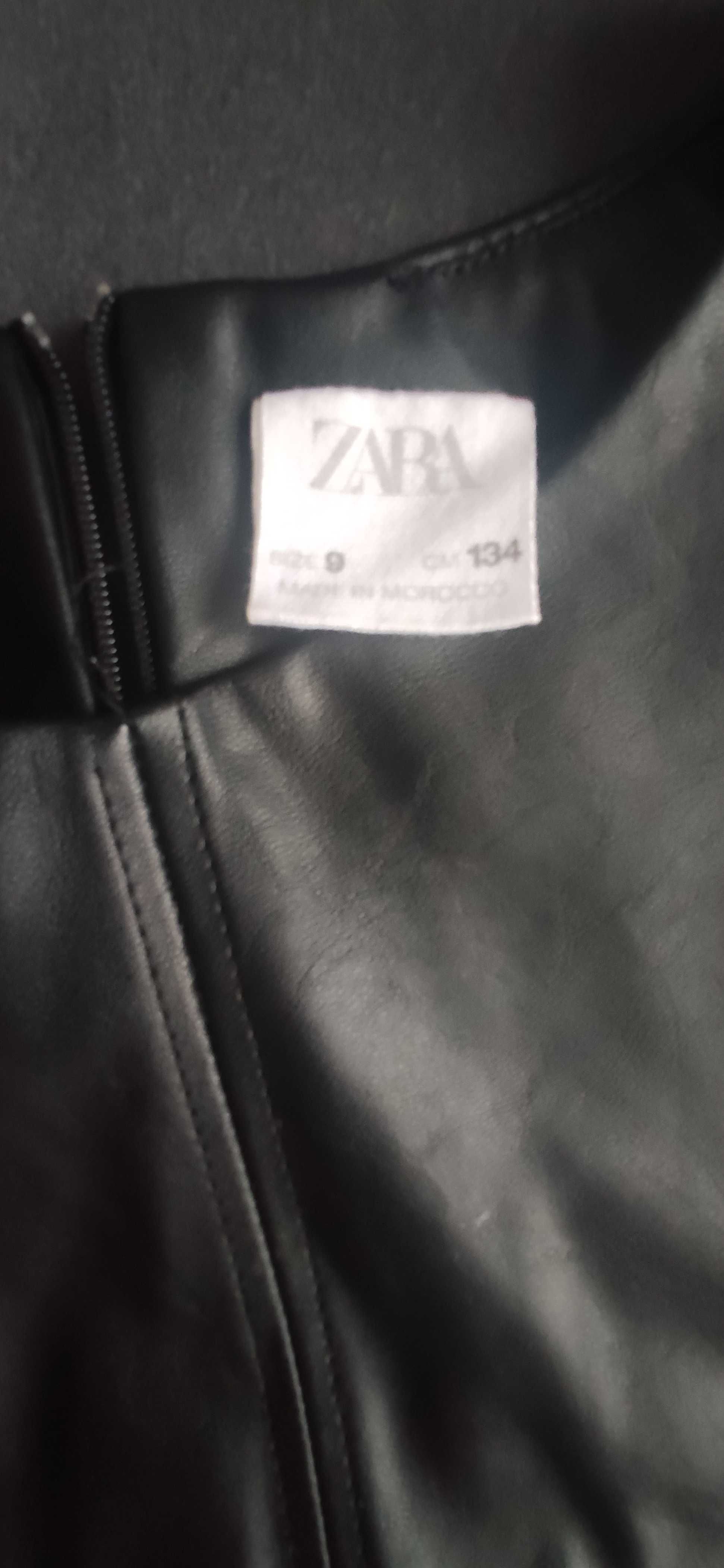 Плаття з екошкіри від ZARA на ріст 134