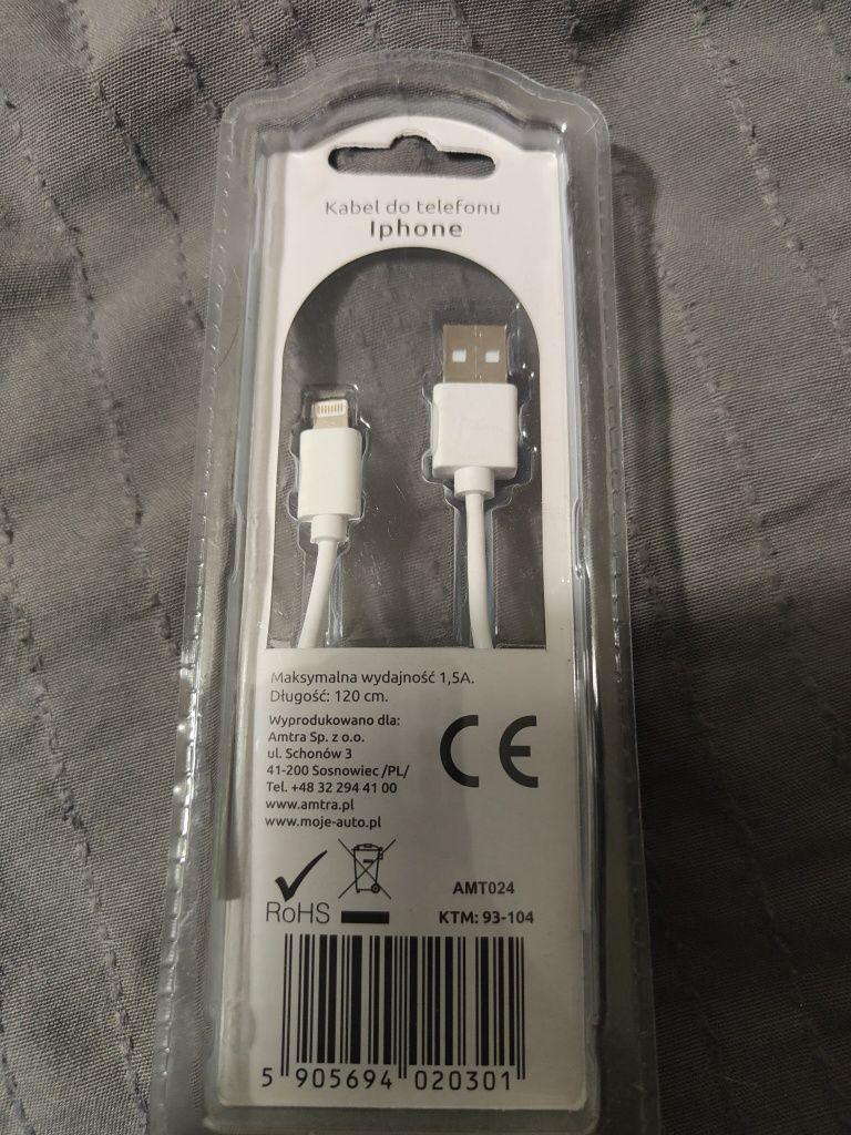 Kabelek USB do ładowania iPhone lightning Apple ładowarka kabel