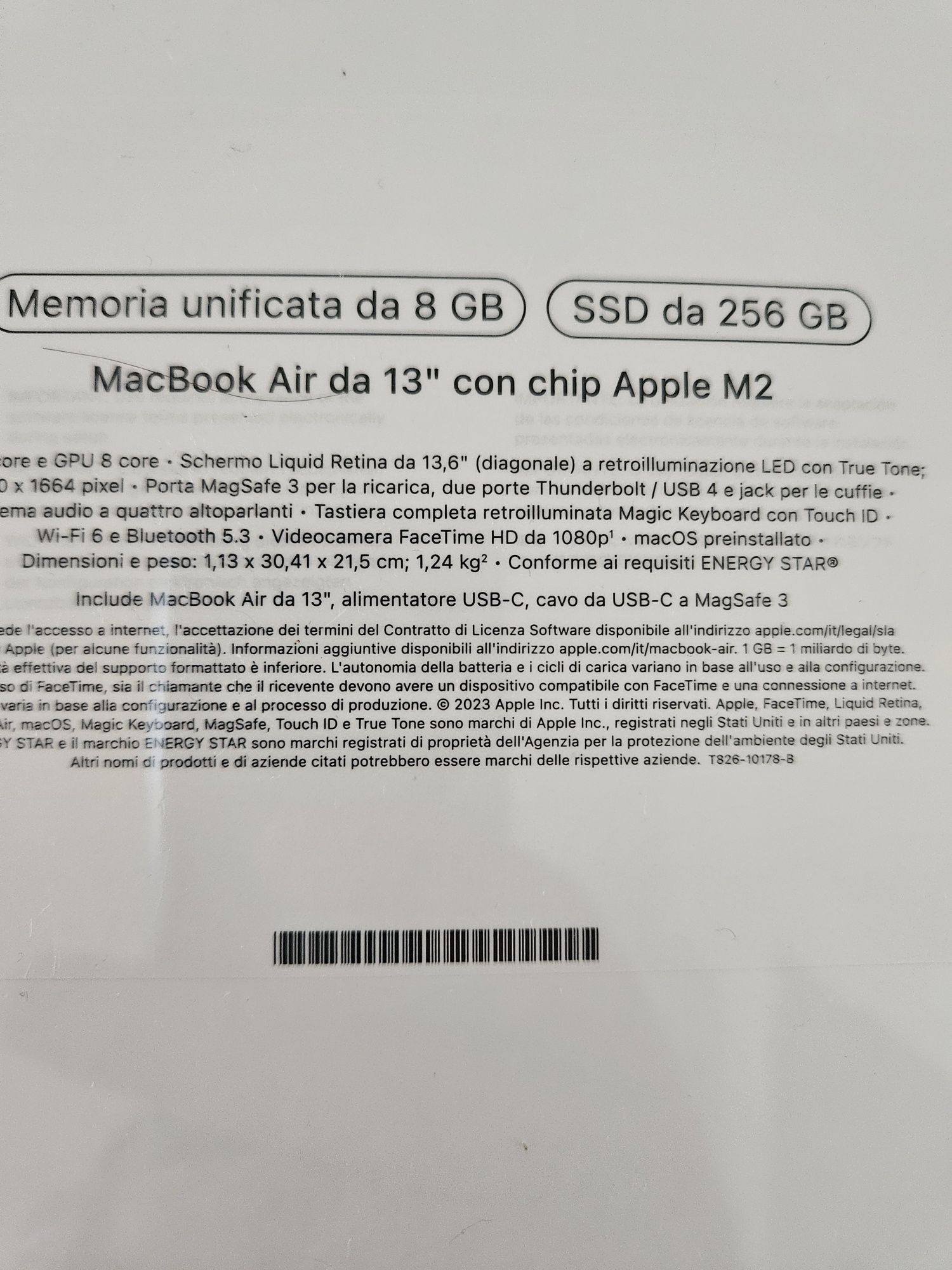Ноутбук Apple MacBook Air M2 A2681 Space Grey