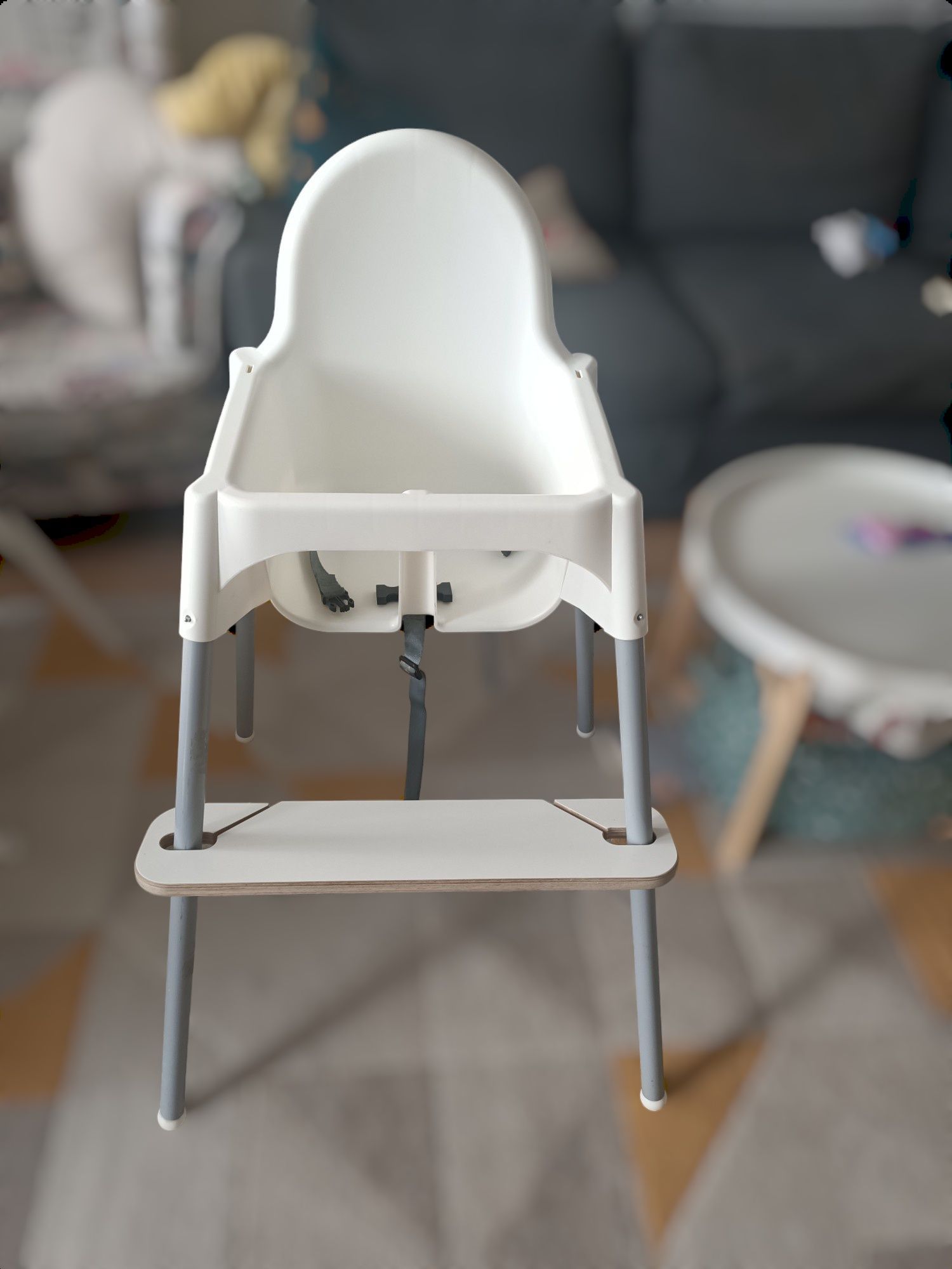Krzesło Krzesełko do karmienia Ikea antilop podnóżek