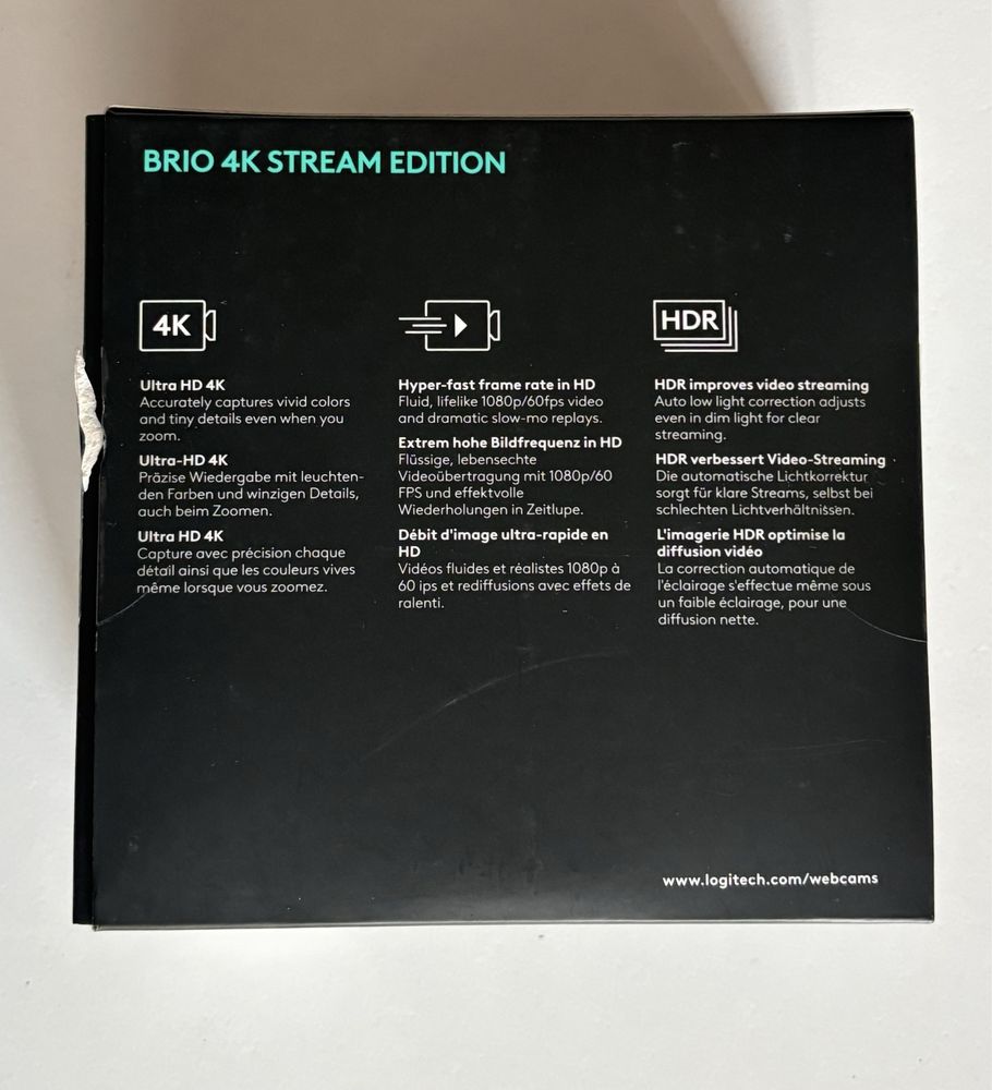 Kamerka Logitech BRIO 4K Stream Edition