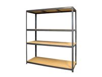 Regał Warsztatowy, Magazynowy, Garażowy 250kg 180x160x60 szary