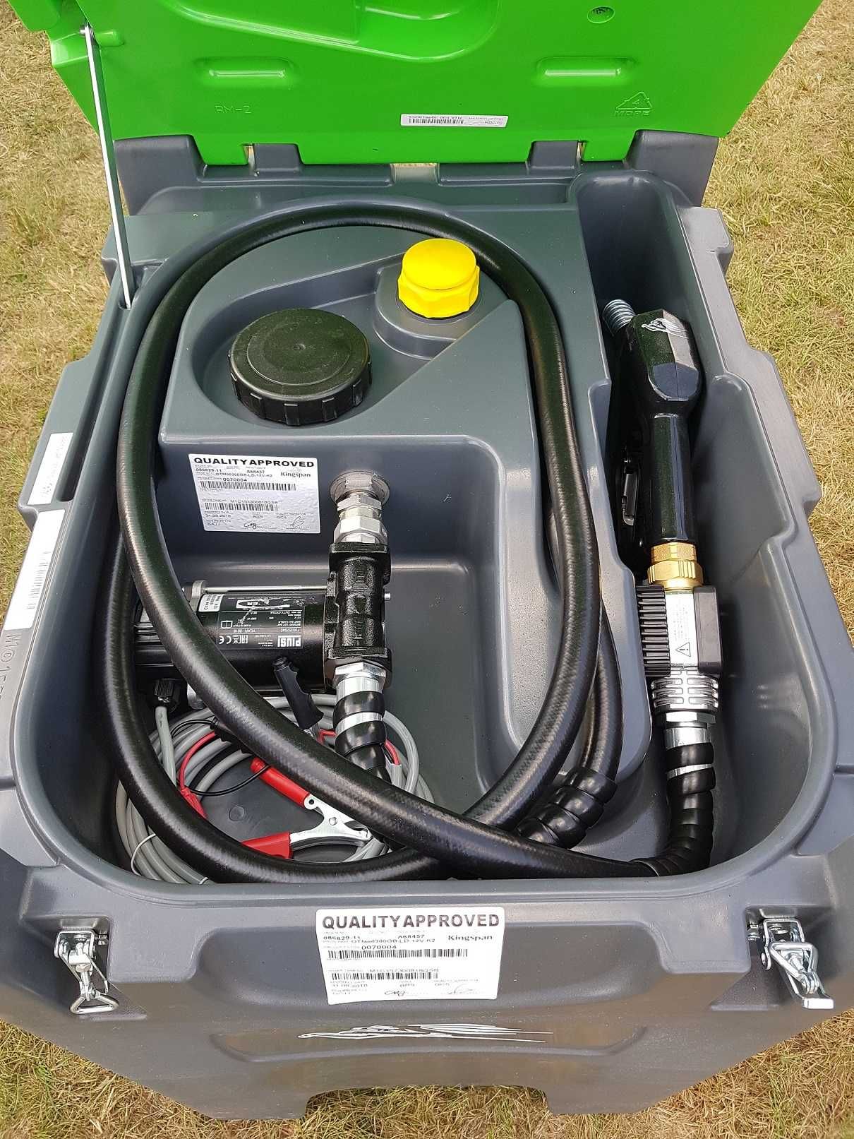 Mobilny zbiornik paliwa 300 l. Pompa 12V, 50l/min. Z Dostawą