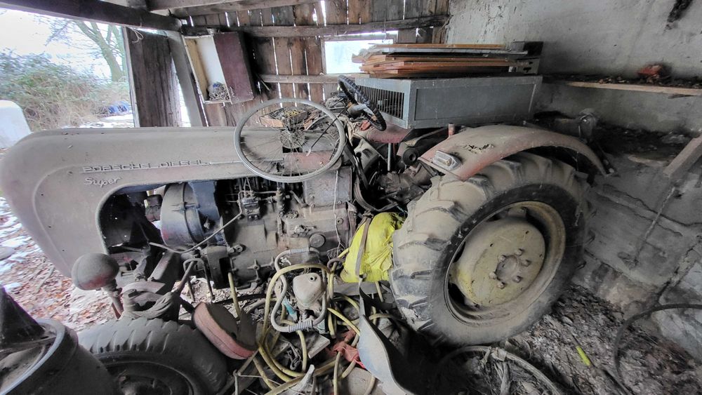 Ciagnik rolniczy porsche diesel super zabytek