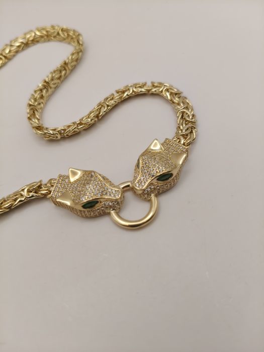 Złoty Łańcuszek Królewski z Partnerami Pr.585 Nowy14K