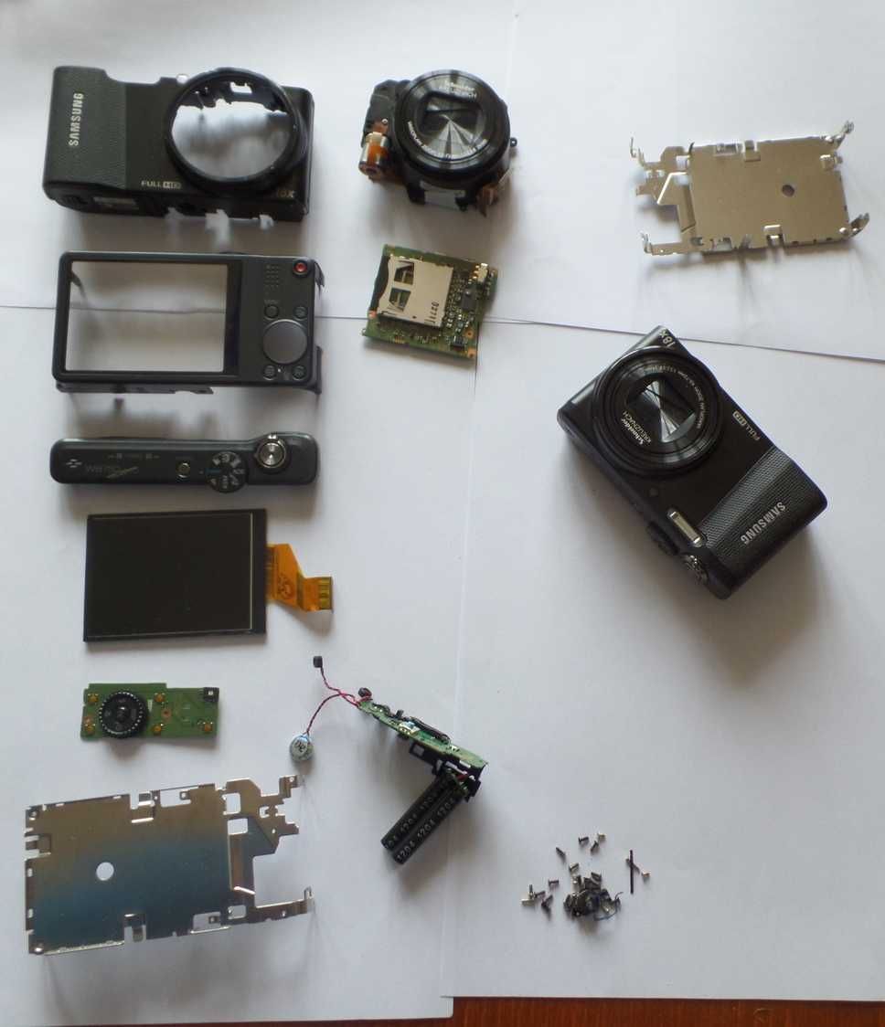 Części i uszkodzony aparat Samsung wb750