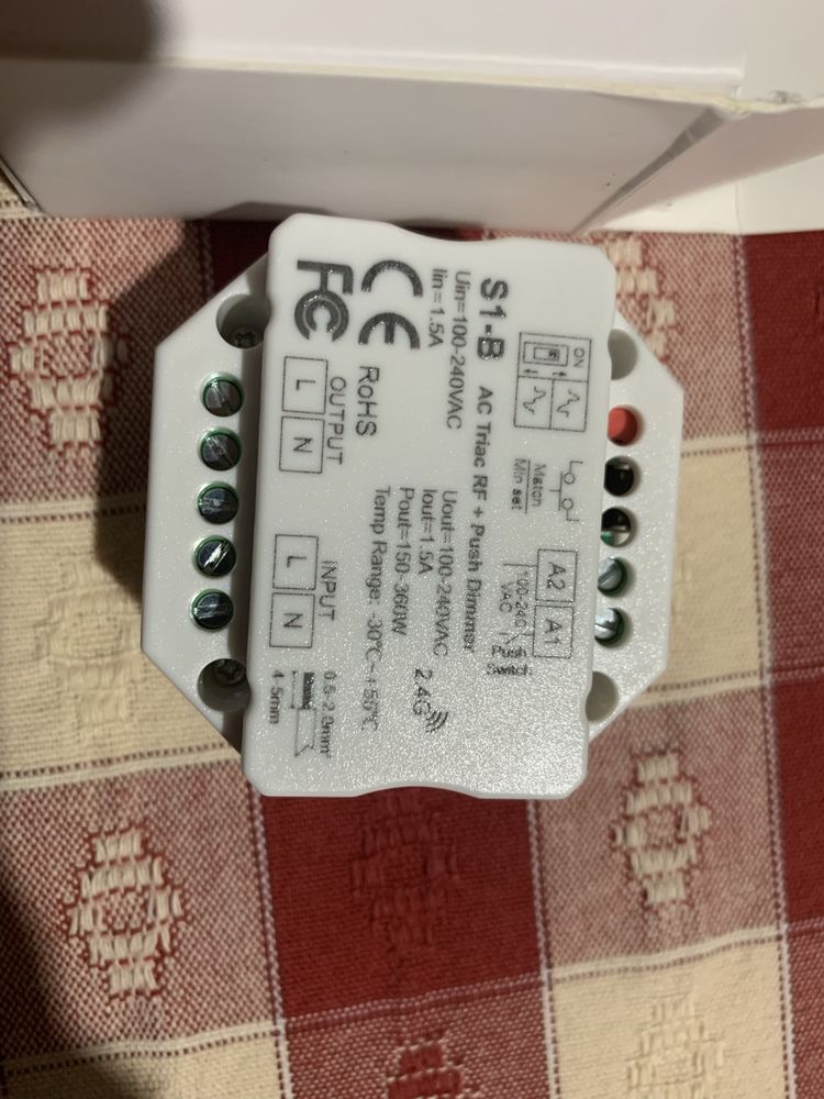Triac RF + Push Dimmer