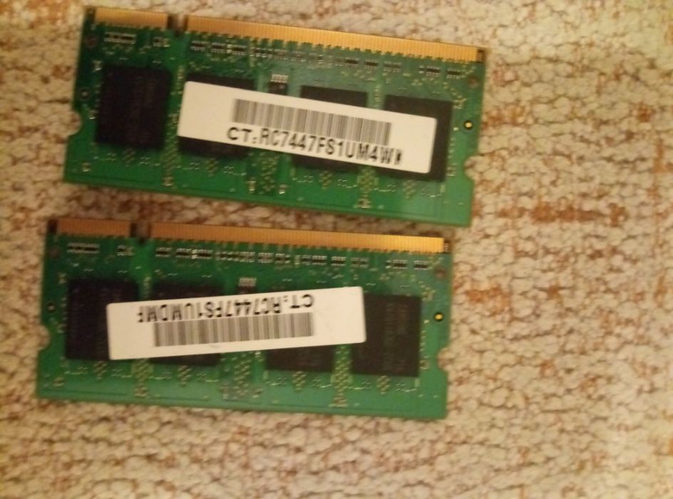 ОЗУ для ноутбука DDR2 1GB + 2x512MB