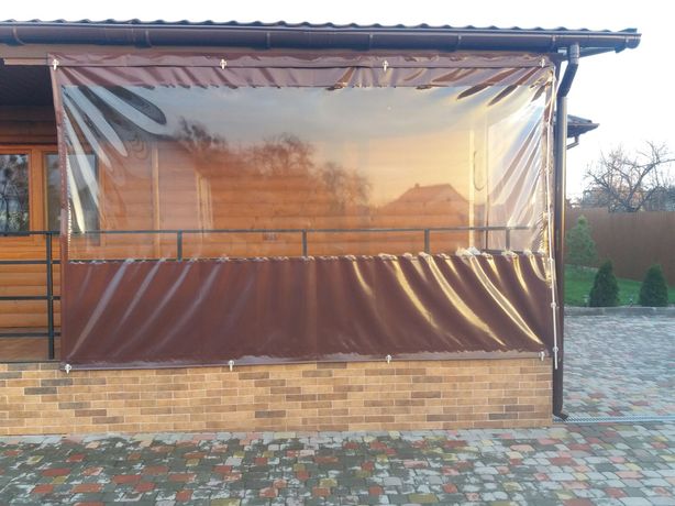 М'які вікна ПВХ штори для тераси 5.7×2.45м